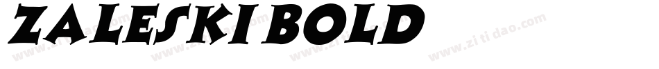 Zaleski Bold字体转换